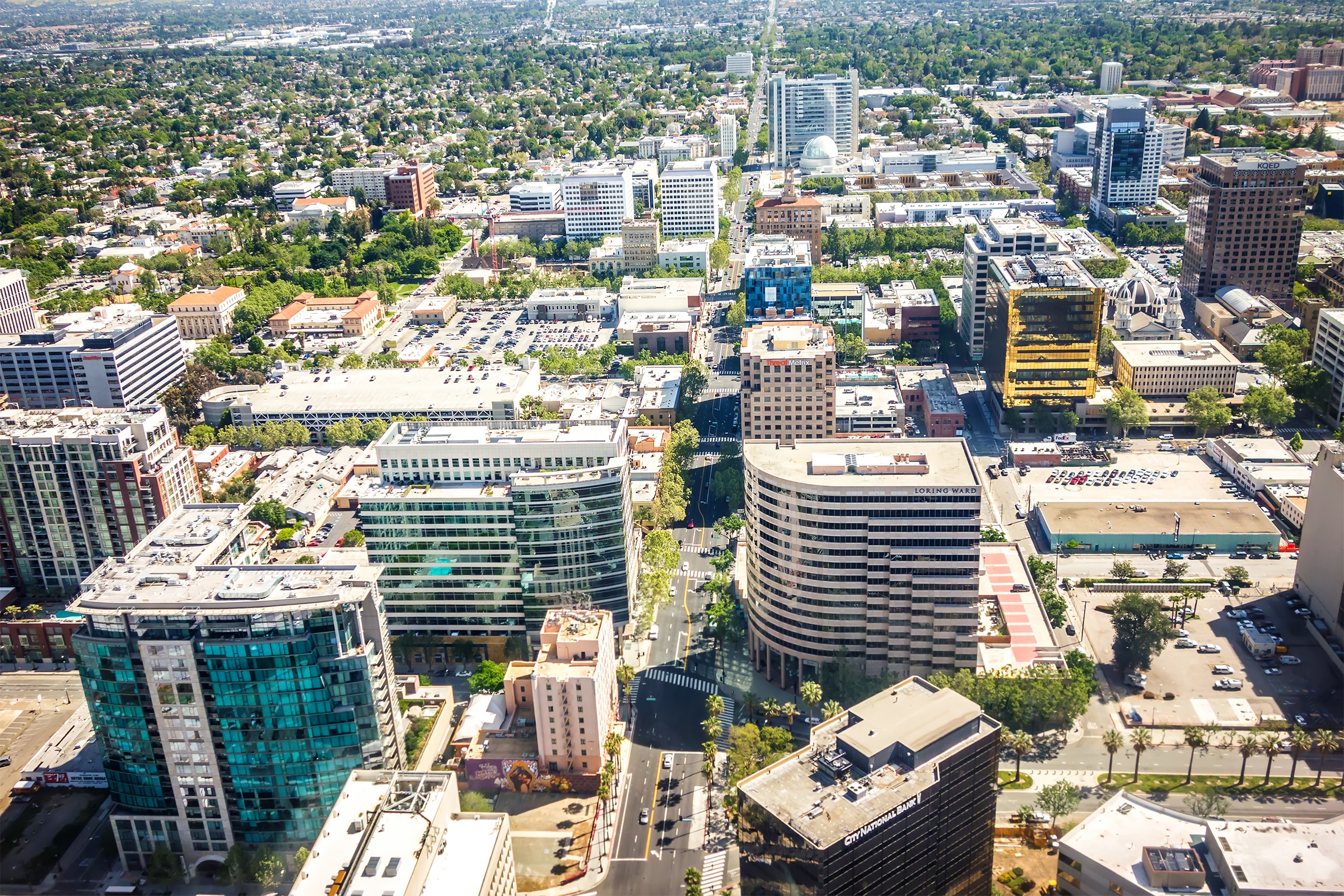 aerial view of san jose